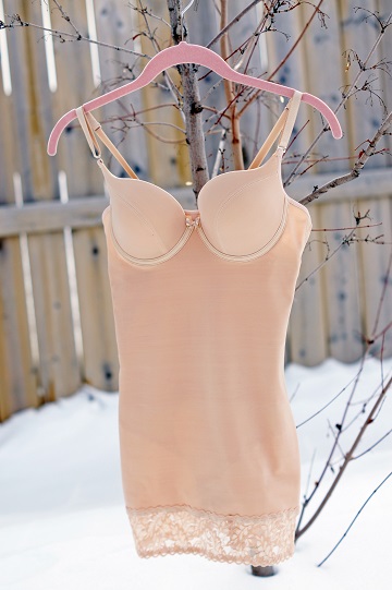 Winnipeg Fashion Blog, Canadian Fashion Blog, Vedette Abella nude skirt slip bodysuit